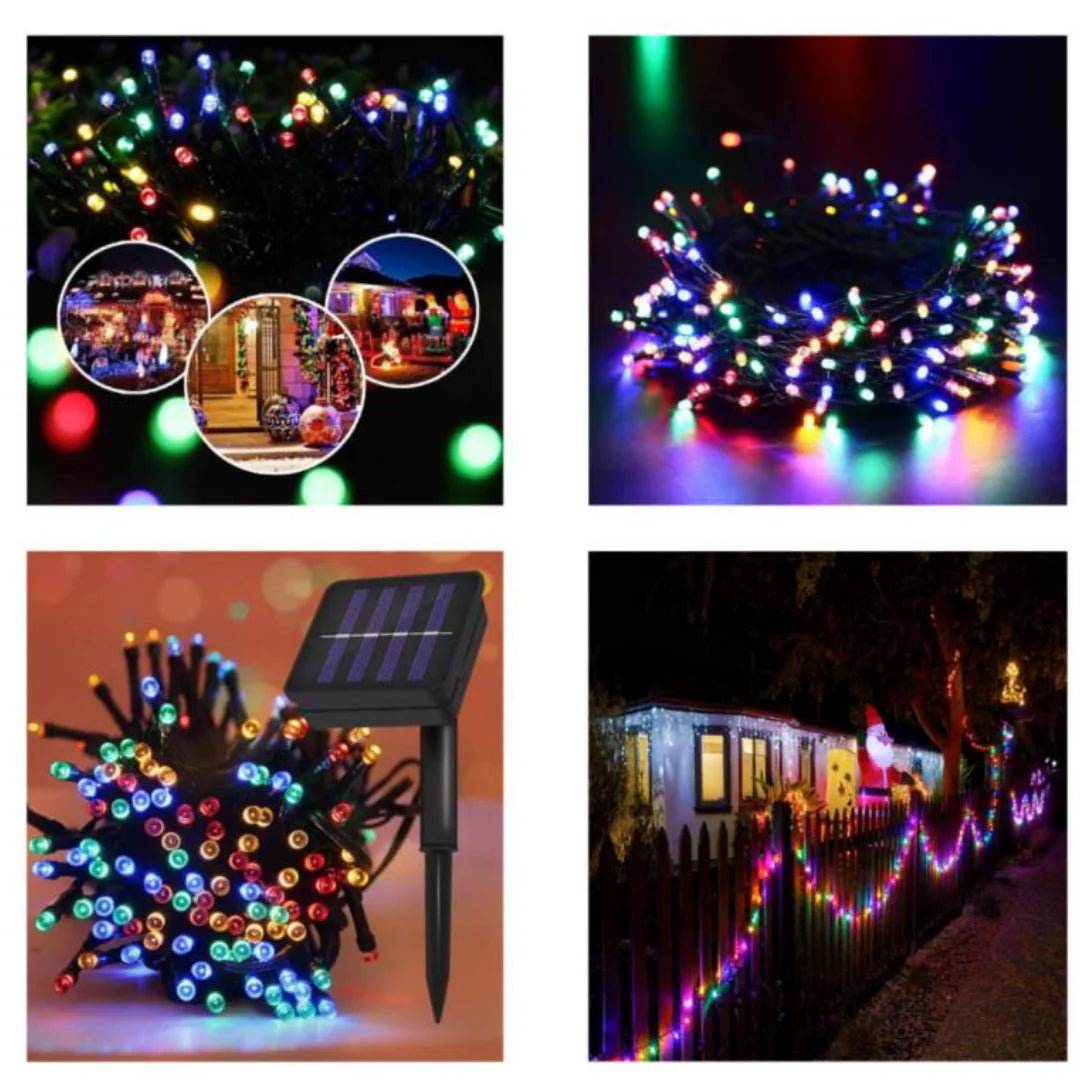 LUCES NAVIDEÑAS CON PANEL SOLAR TRENDY