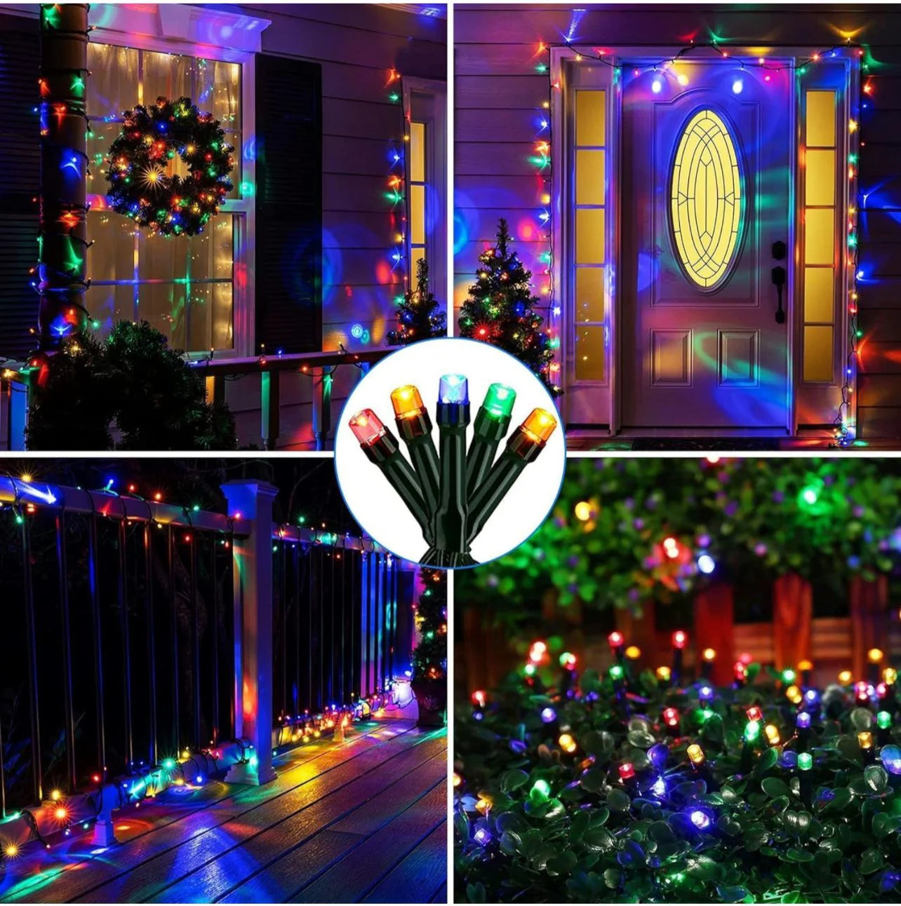 LUCES NAVIDEÑAS CON PANEL SOLAR TRENDY